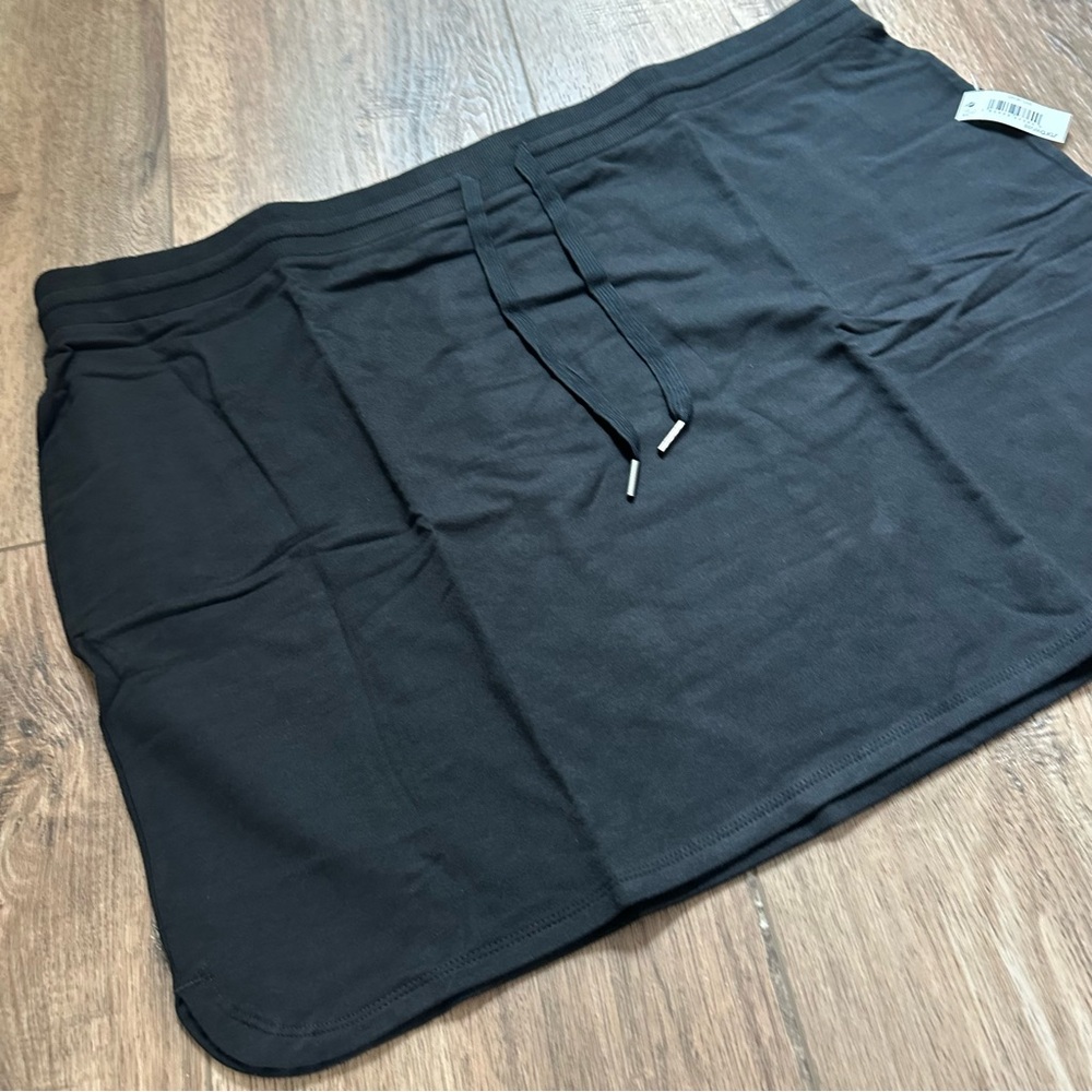 NWT! Daily Ritual Skirt, Sweatshirt, Black, Drawstring, Modal Blend, XXL